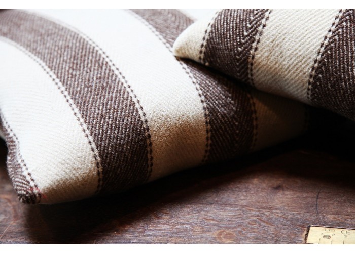Broad stripe cushions.  Jacobs wool CZSS67